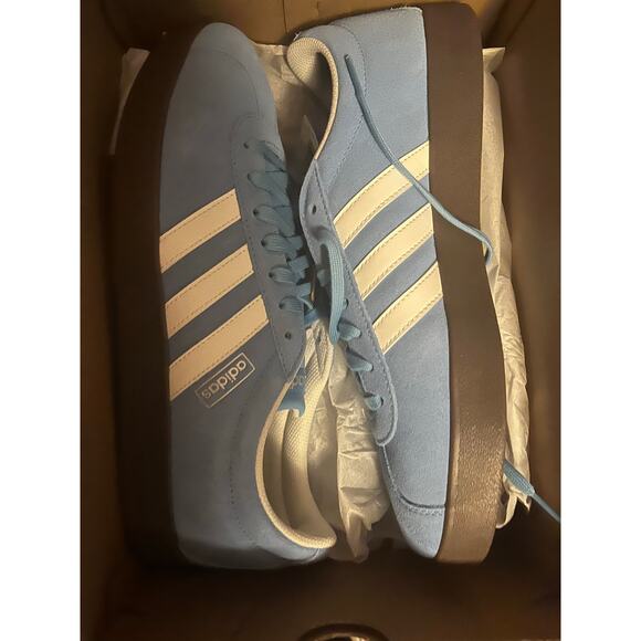 NEW ADIDAS VL Court 2.0 Men's Size 11 Semi Blue Burst - Picture 4 of 5